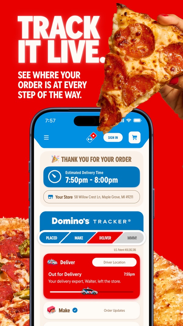 Domino's Pizza USA iPhone screenshot 2
