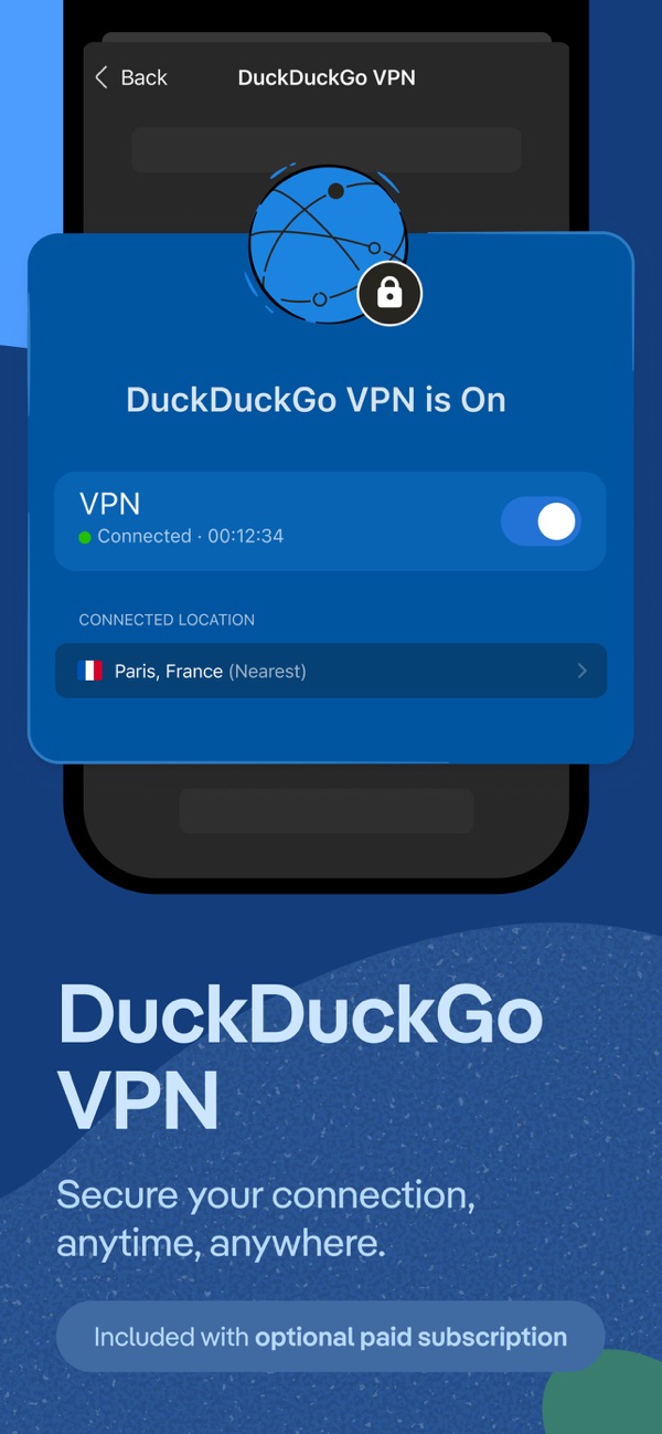 DuckDuckGo, optional Duck.ai iPhone screenshot 6