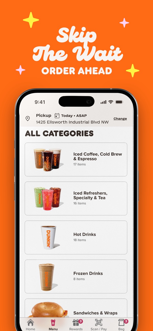 Dunkin' iPhone screenshot 1