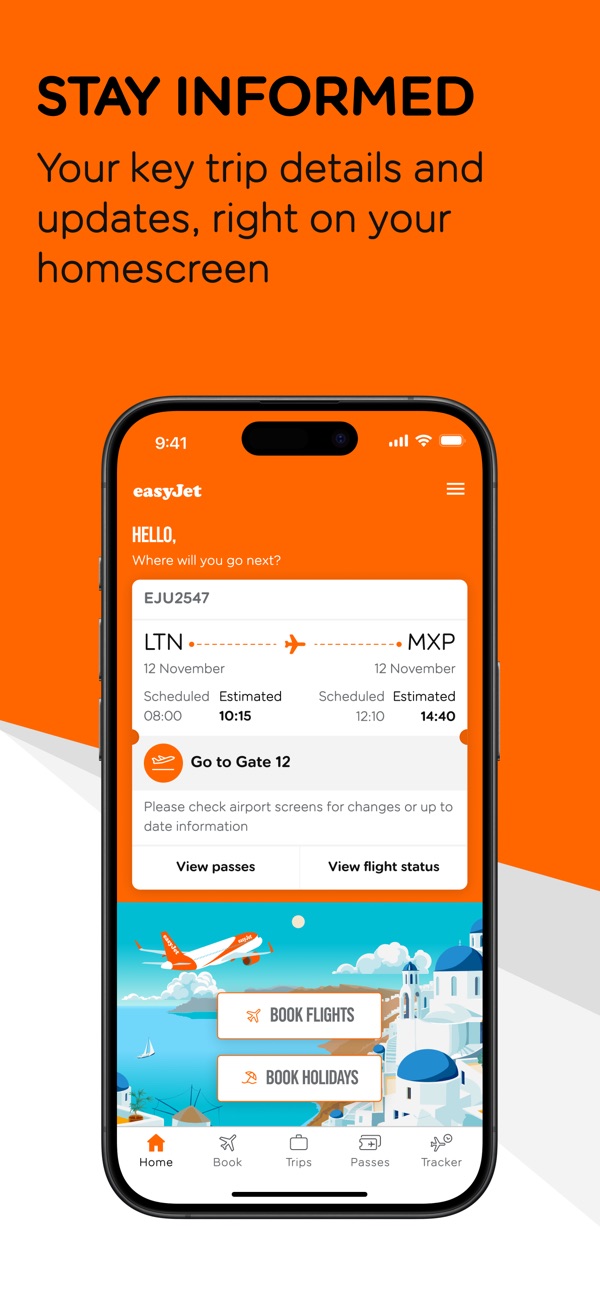 easyJet iPhone screenshot 6