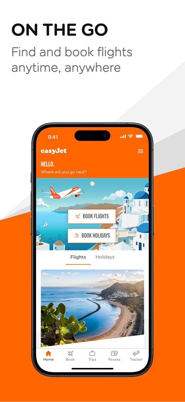 easyJet iPhone screenshot 1