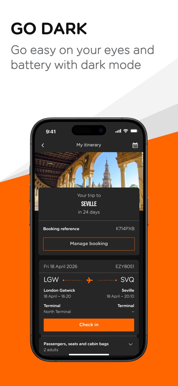 easyJet iPhone screenshot 5