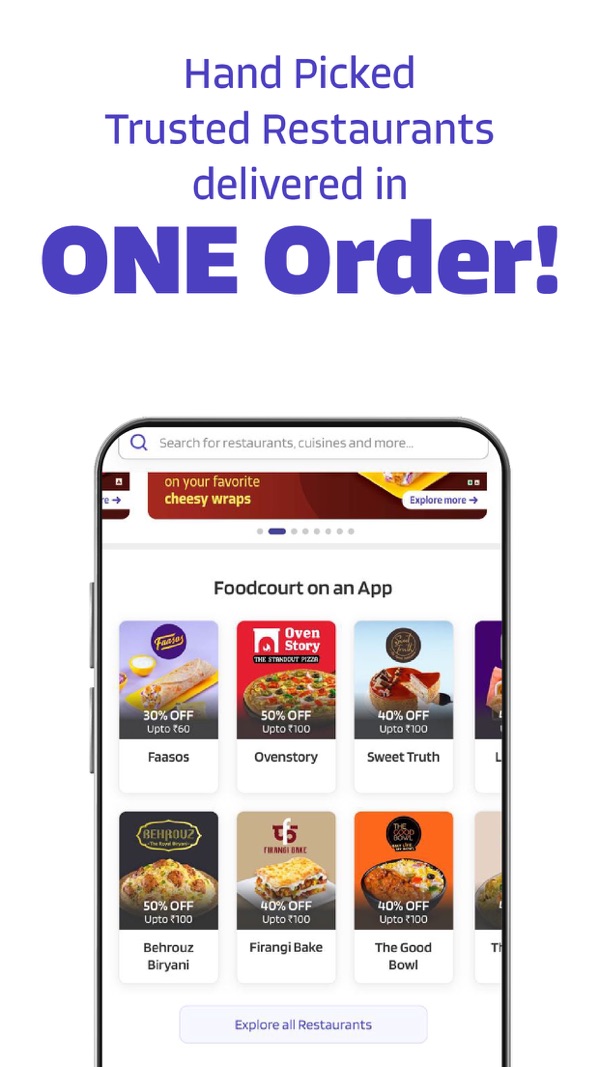 EatSure Food Delivery iPhone screenshot 3