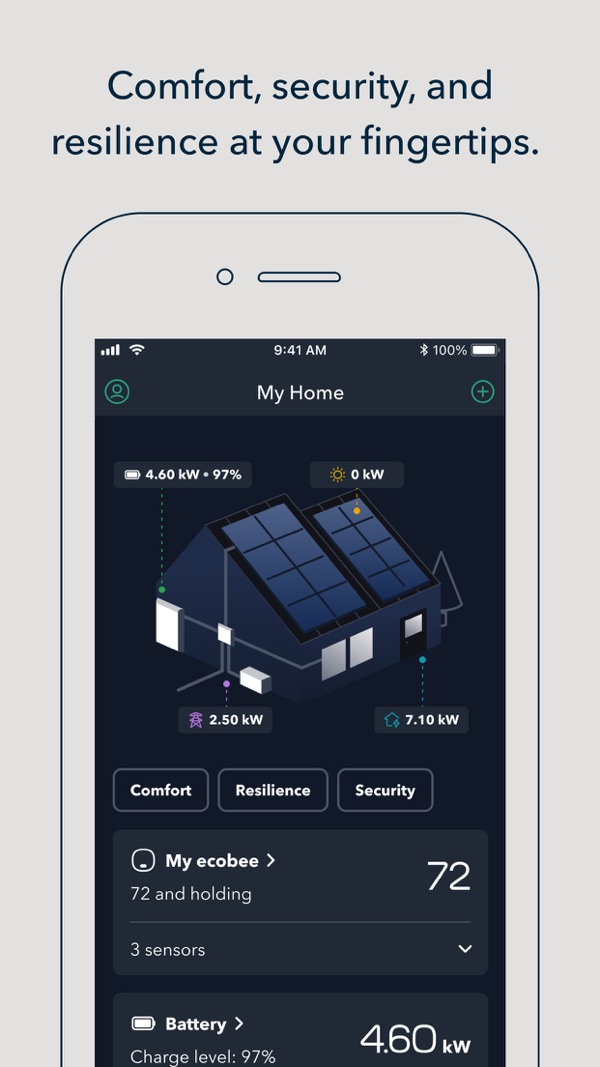 ecobee by Generac iPhone screenshot 1