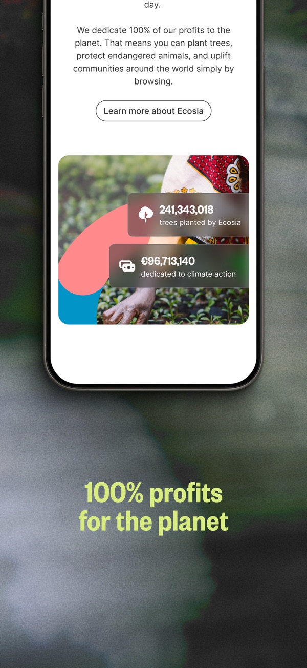 Ecosia iPhone screenshot 4