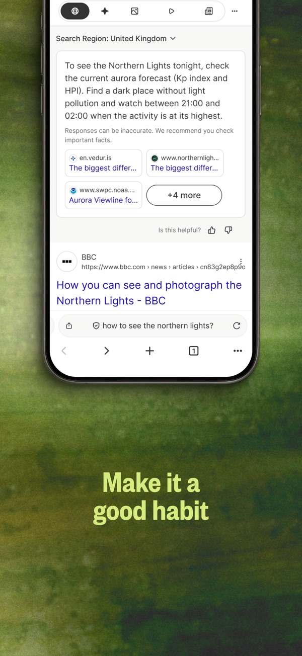 Ecosia iPhone screenshot 6
