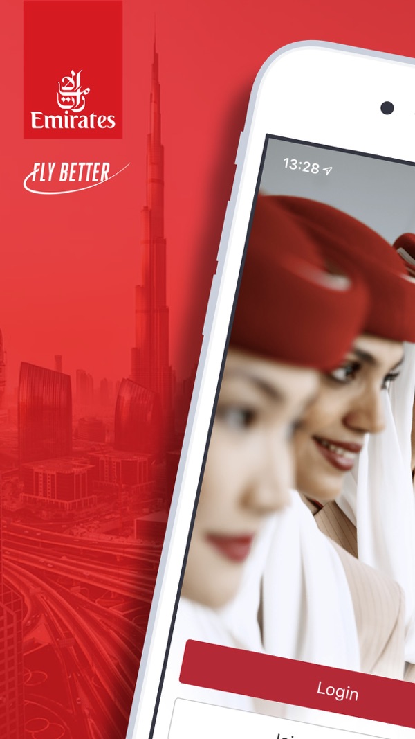 Emirates iPhone screenshot 1