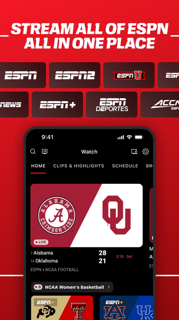 ESPN iPhone screenshot 1