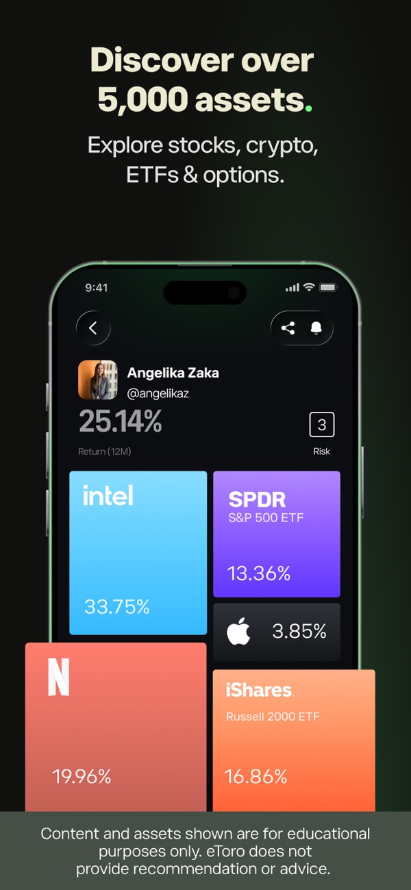 etoro iPhone screenshot 2