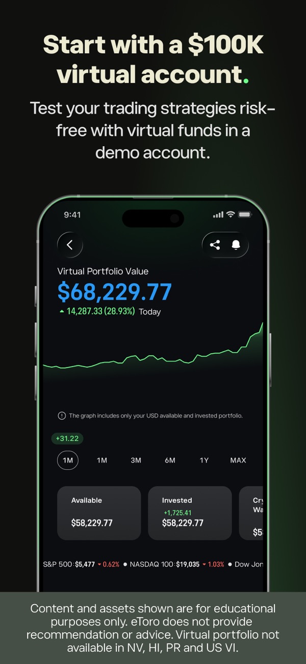 etoro iPhone screenshot 3