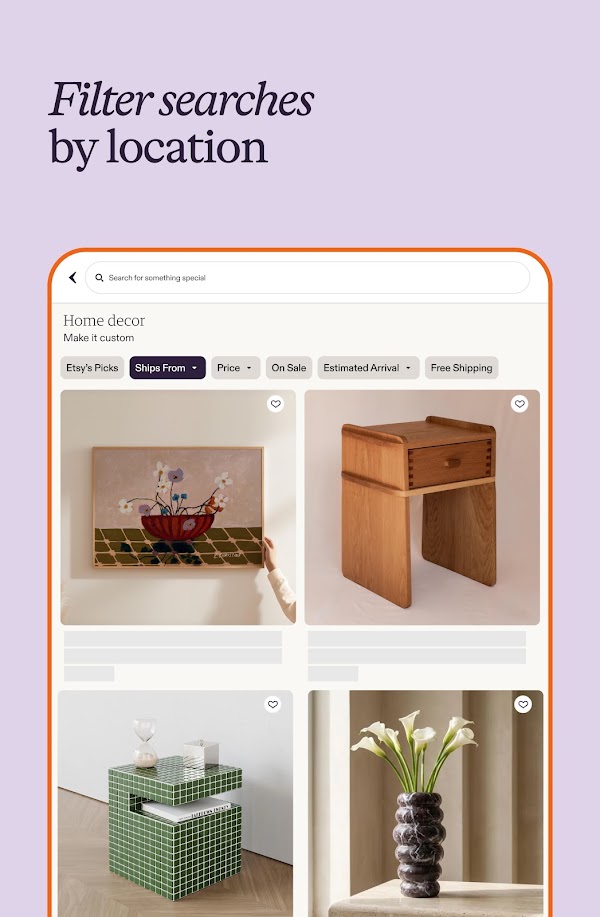 Etsy Android tablet screenshot 12