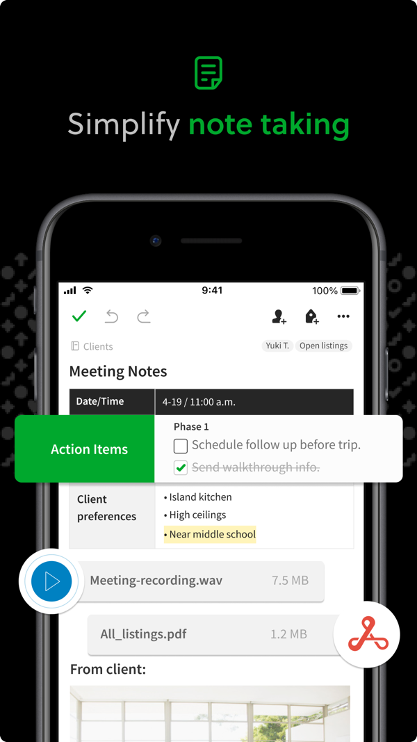 Evernote iPhone screenshot 1