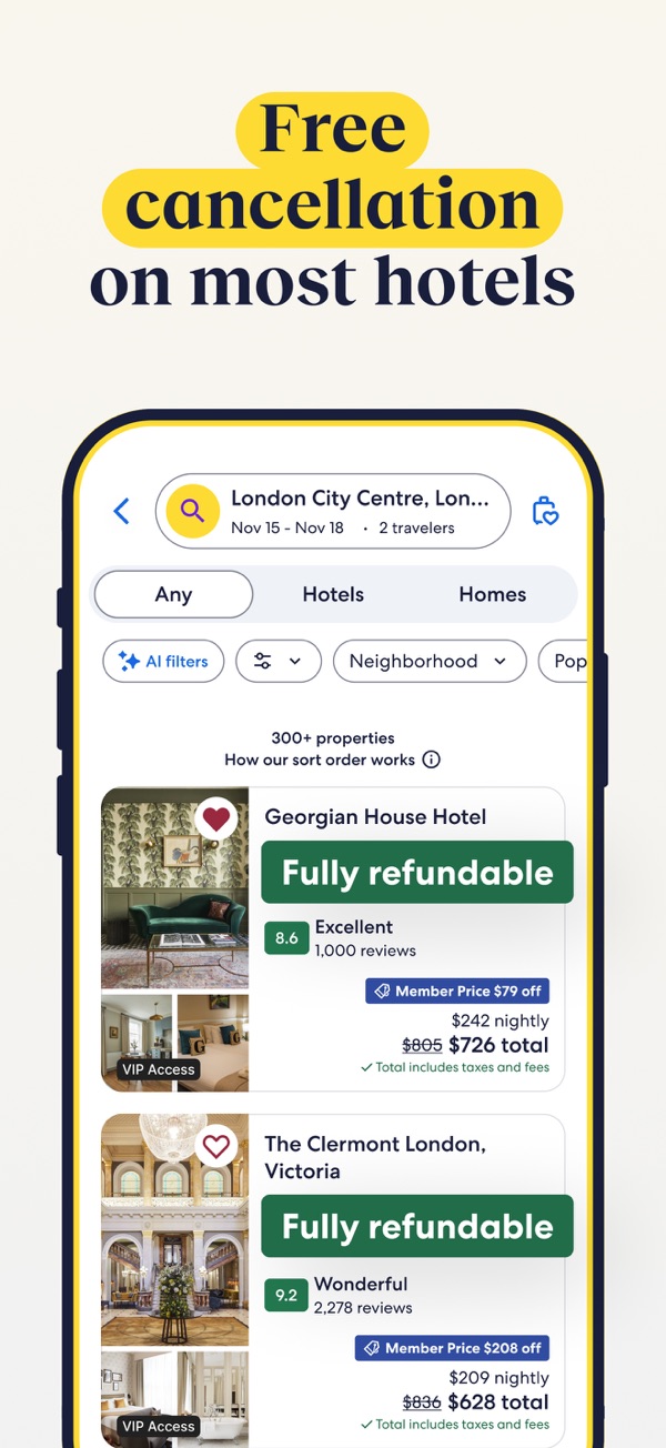 Expedia iPhone screenshot 6