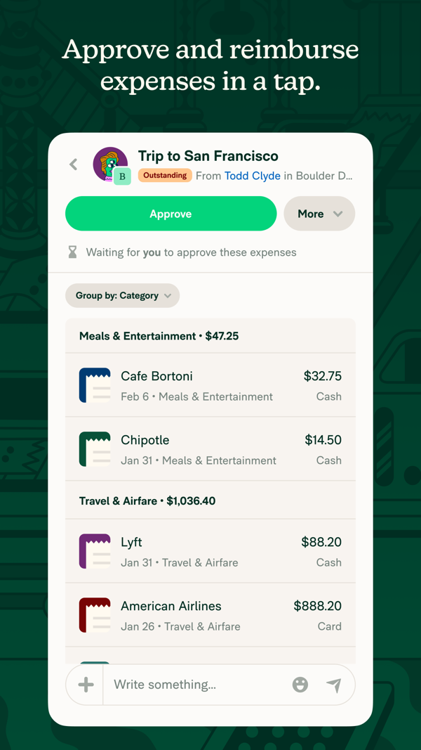Expensify iPhone screenshot 3
