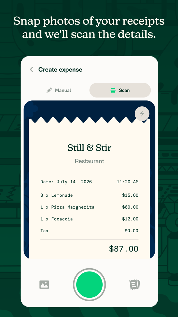 Expensify iPhone screenshot 1