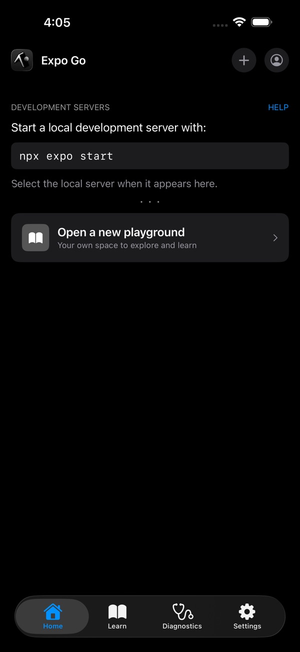 Expo Go iPhone screenshot 3