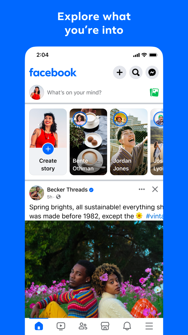 Facebook iPhone screenshot 1