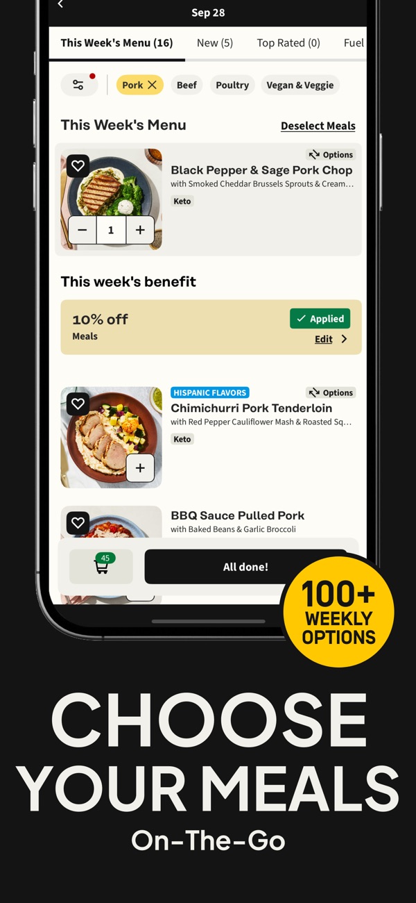 Factor_ Prepared Meal Delivery iPhone screenshot 2