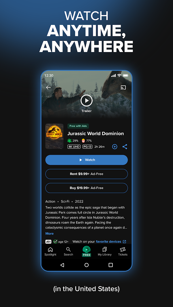 Fandango Android phone screenshot 3