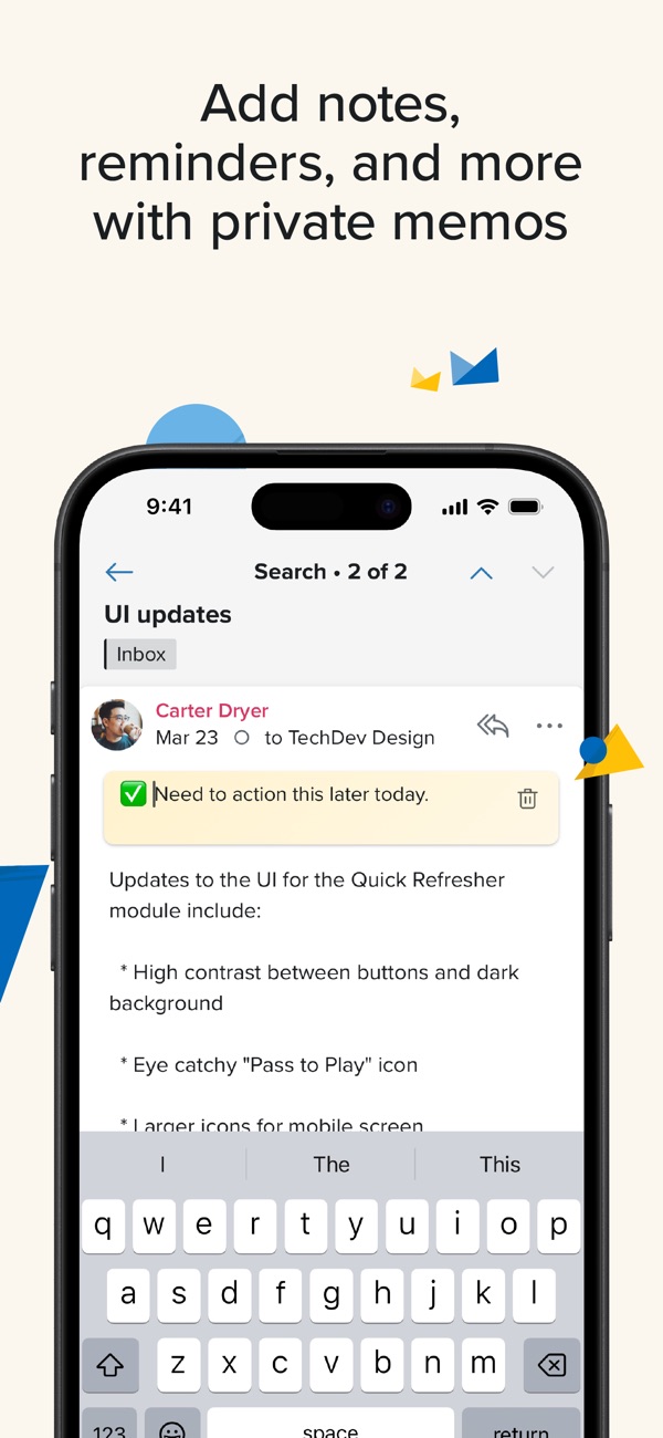 Fastmail iPhone screenshot 5