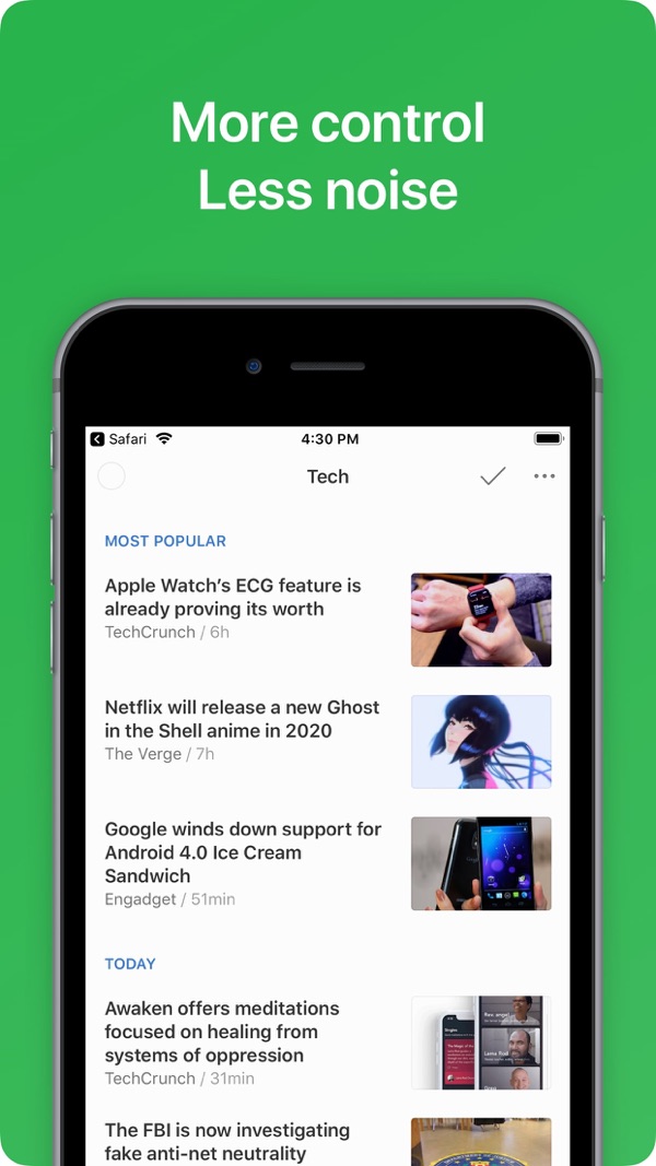 Feedly iPhone screenshot 3
