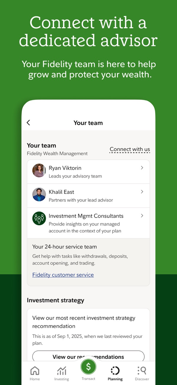 Fidelity Investments iPhone screenshot 2