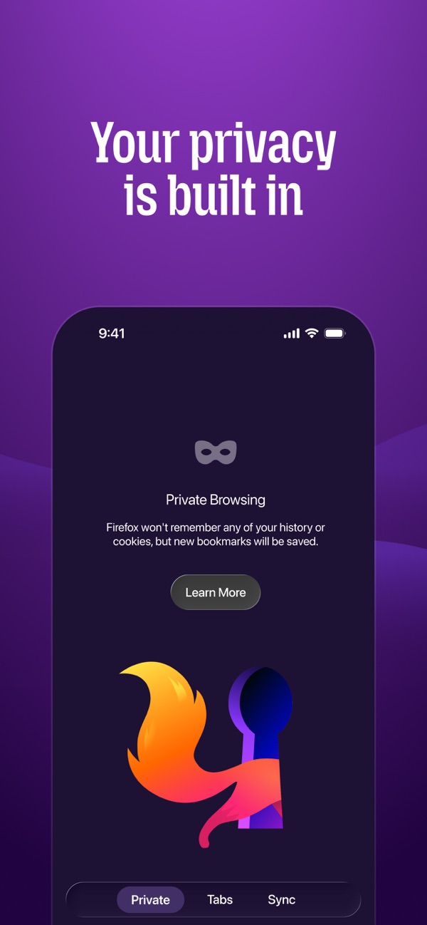 Firefox Fast & Private Browser iPhone screenshot 8