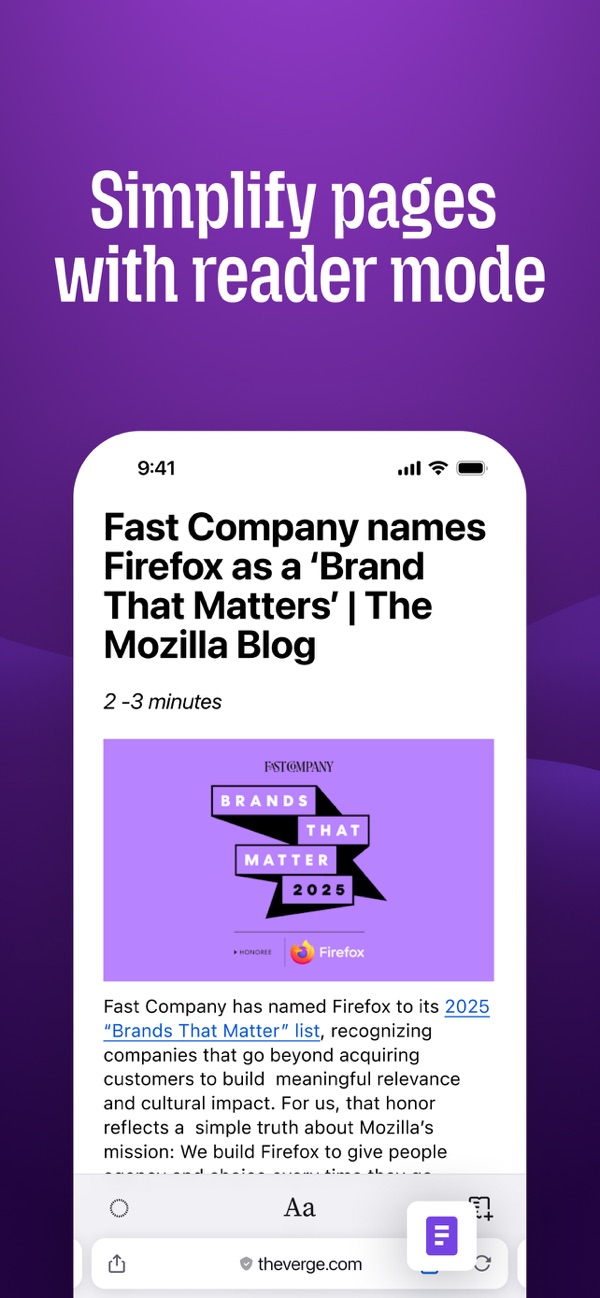 Firefox Fast & Private Browser iPhone screenshot 5