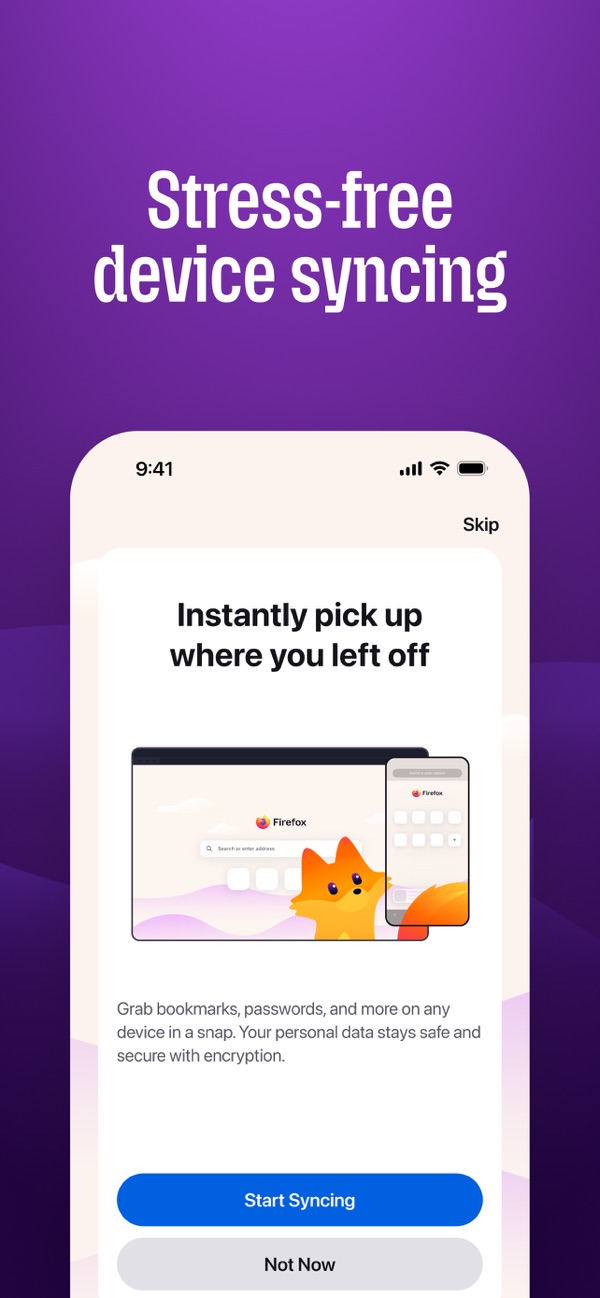 Firefox Fast & Private Browser iPhone screenshot 6
