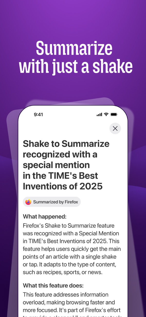 Firefox Fast & Private Browser iPhone screenshot 4