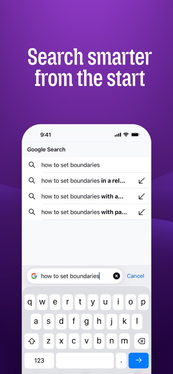 Firefox Fast & Private Browser iPhone screenshot 2