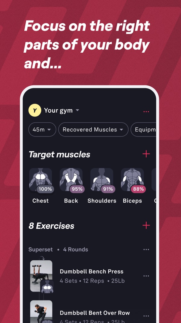 Fitbod iPhone screenshot 5