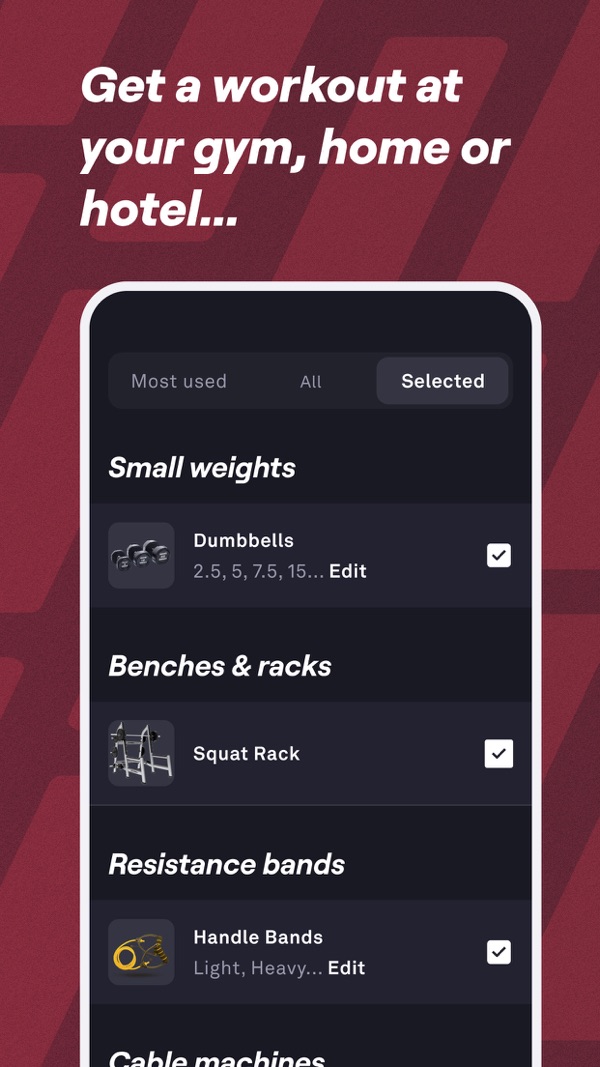 Fitbod iPhone screenshot 9