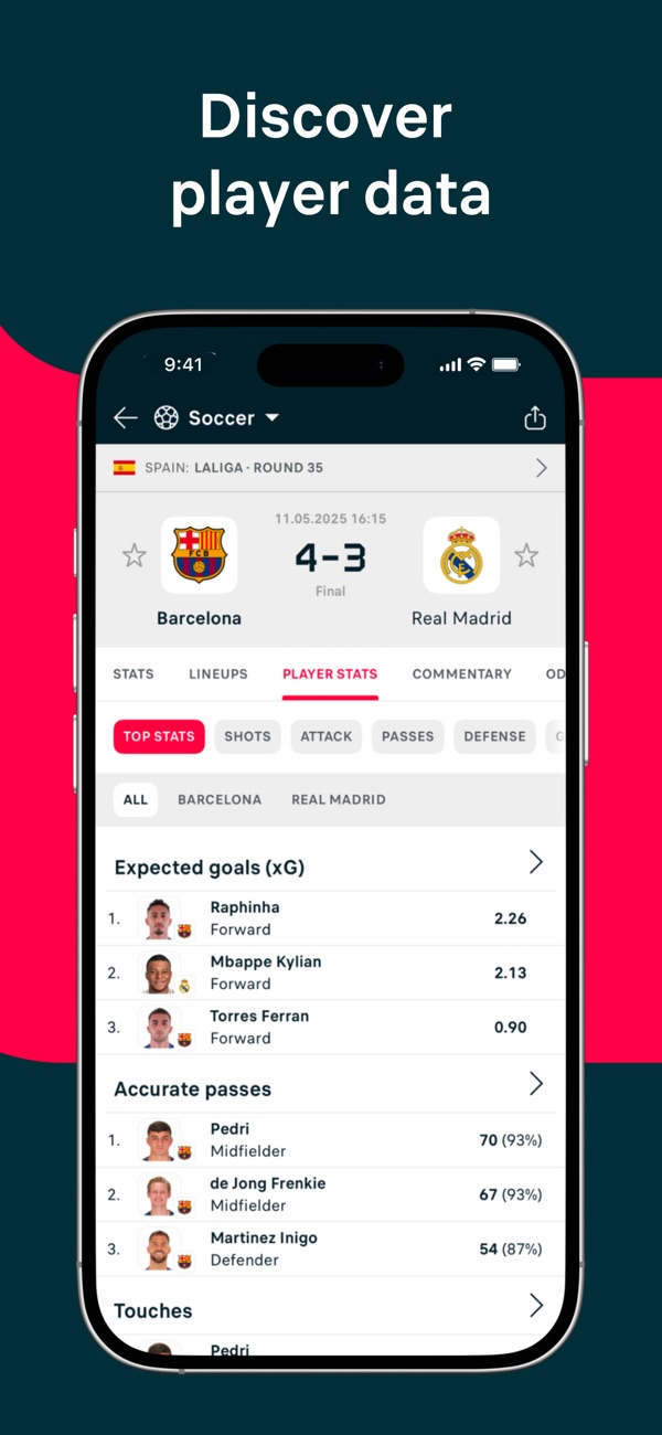 Flashscore iPhone screenshot 10