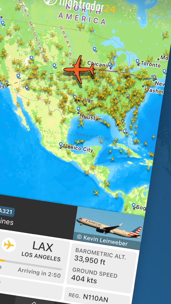 Flightradar24 iPhone screenshot 2