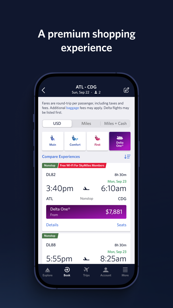 Fly Delta iPhone screenshot 3