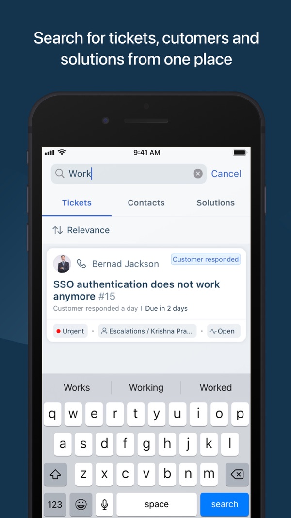 Freshdesk iPhone screenshot 3