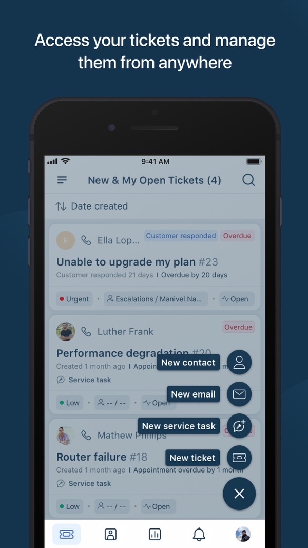 Freshdesk iPhone screenshot 1