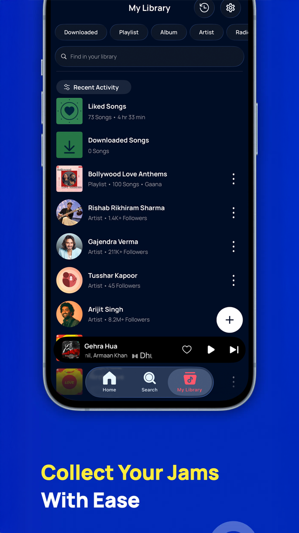 Gaana Music iPhone screenshot 8