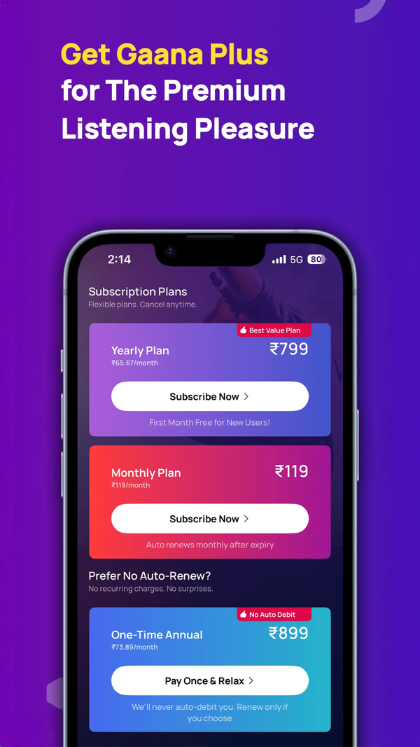 Gaana Music iPhone screenshot 7