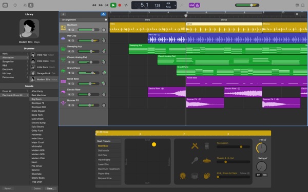 GarageBand Mac screenshot 1