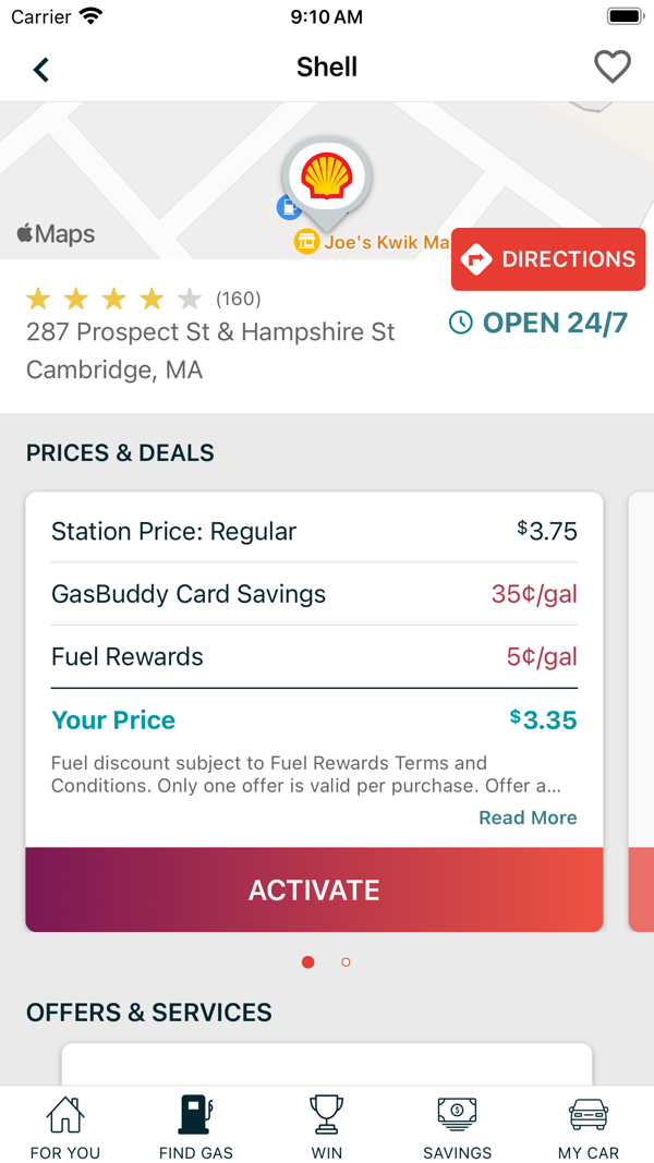 GasBuddy iPhone screenshot 3
