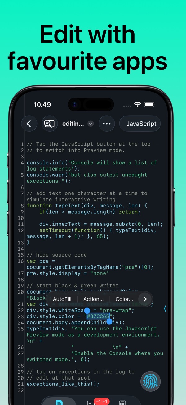Git client iPhone screenshot 3