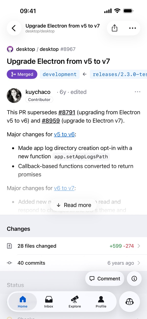 GitHub iPhone screenshot 3