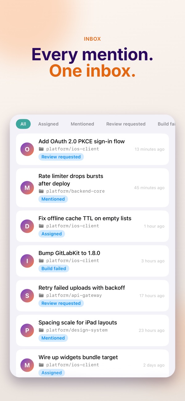 GLab iPhone screenshot 4