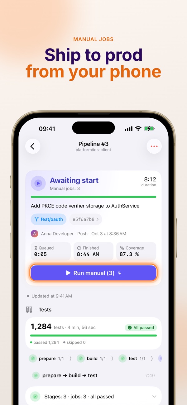 GLab iPhone screenshot 8