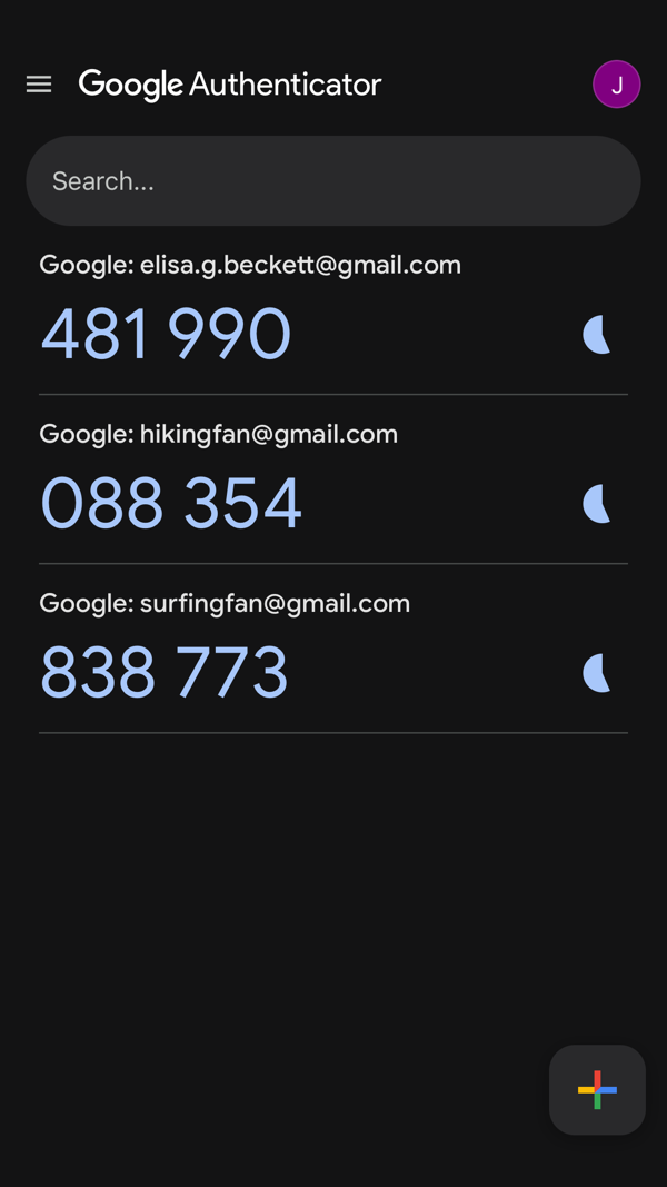 Google Authenticator iPhone screenshot 6