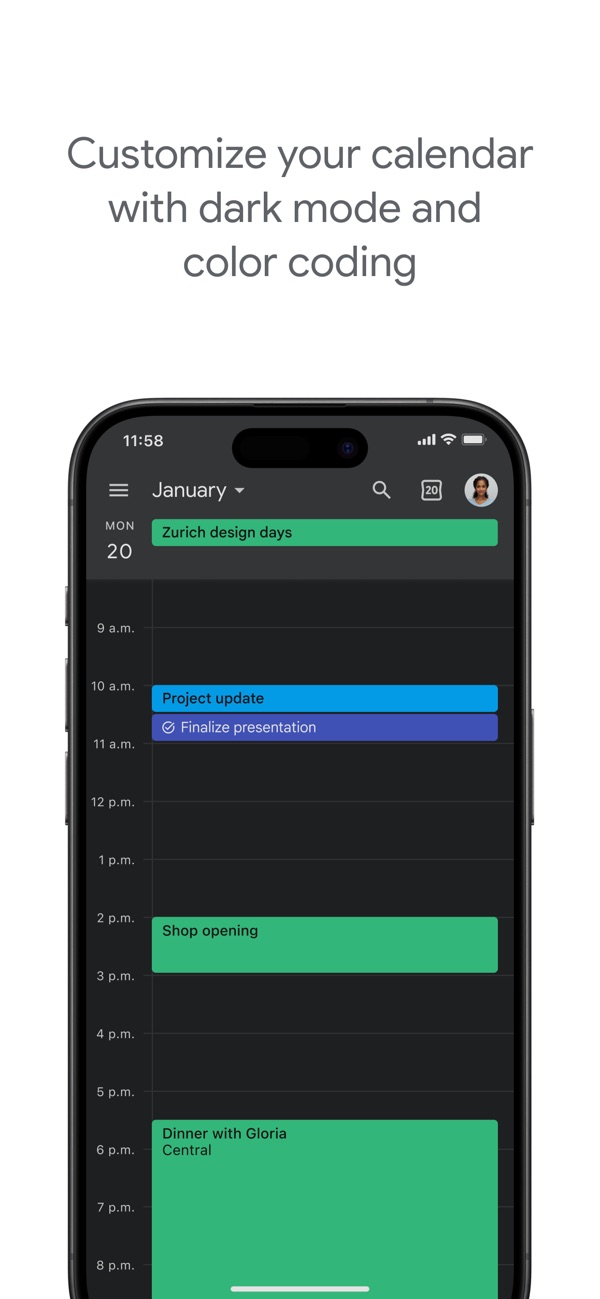 Google Calendar iPhone screenshot 6