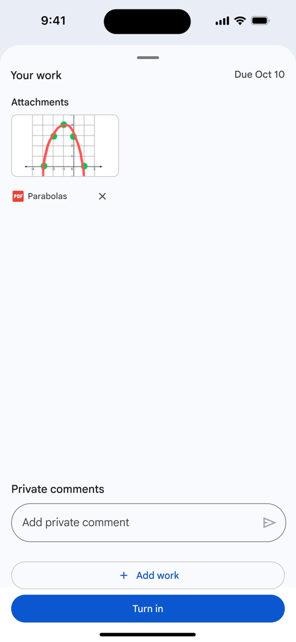 Google Classroom iPhone screenshot 8