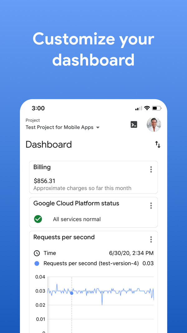 Google Cloud iPhone screenshot 1
